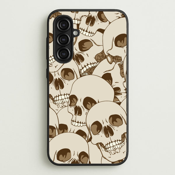 Skull Pattern - Halloween  - Halloween Phone Case for Galaxy A16