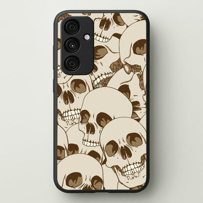 Skull Pattern - Halloween  - Halloween Phone Case for Galaxy A55