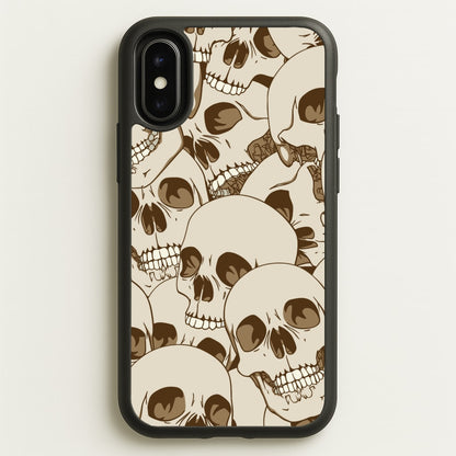 Skull Pattern - Halloween  - Halloween Phone Case for iPhone X / XS
