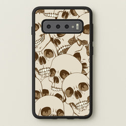 Skull Pattern - Halloween  - Halloween Phone Case for Galaxy S10 Plus