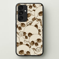 Skull Pattern - Halloween  - Halloween Phone Case for Galaxy A35