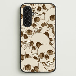 Skull Pattern - Halloween  - Halloween Phone Case for Galaxy S23FE