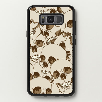 Skull Pattern - Halloween  - Halloween Phone Case for Galaxy S8 Plus