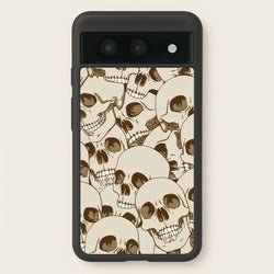 Skull Pattern - Halloween  - Halloween Phone Case for Google Pixel 8a