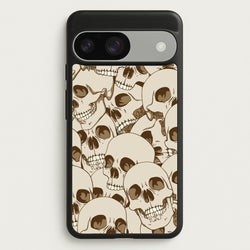 Skull Pattern - Halloween  - Halloween Phone Case for Google Pixel 9 / 9 Pro
