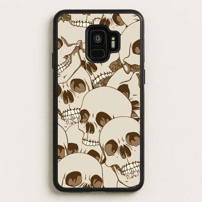 Skull Pattern - Halloween  - Halloween Phone Case for Galaxy S9
