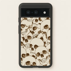 Skull Pattern - Halloween  - Halloween Phone Case for Google Pixel 8