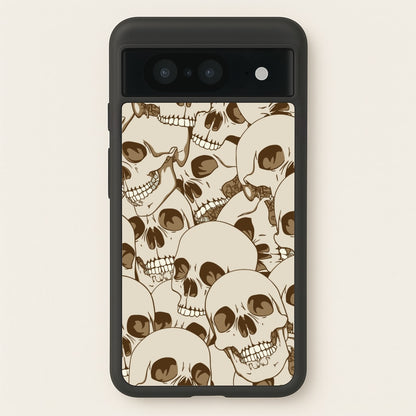 Skull Pattern - Halloween  - Halloween Phone Case for Google Pixel 8