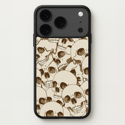 Skull Pattern - Halloween Phone Case for iPhone 17 Pro