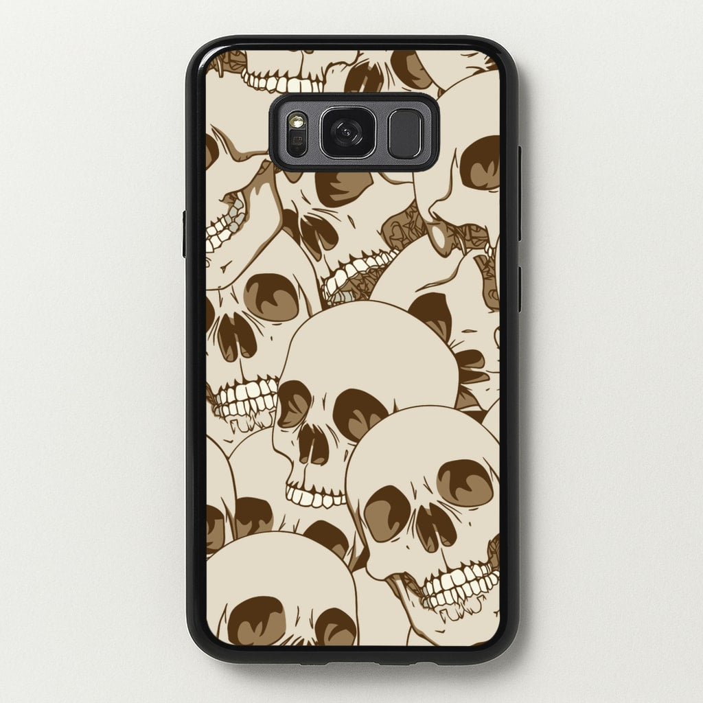 Skull Pattern - Halloween  - Halloween Phone Case for Galaxy S8