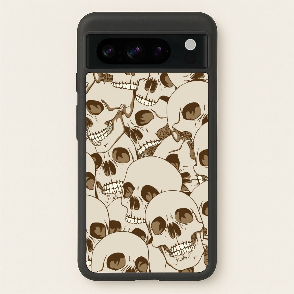 Skull Pattern - Halloween  - Halloween Phone Case for Google Pixel 8 Pro