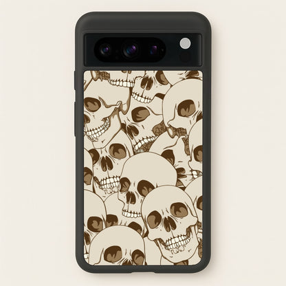 Skull Pattern - Halloween  - Halloween Phone Case for Google Pixel 8 Pro