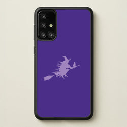 Witch And Cat - Halloween  - Halloween Phone Case for Galaxy A71