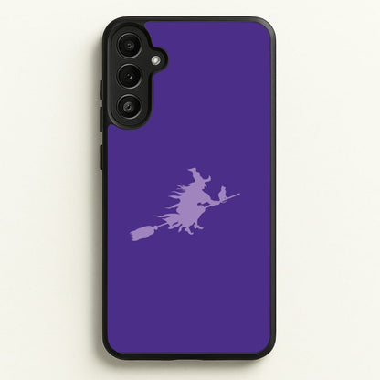 Witch And Cat - Halloween  - Halloween Phone Case for Galaxy A34