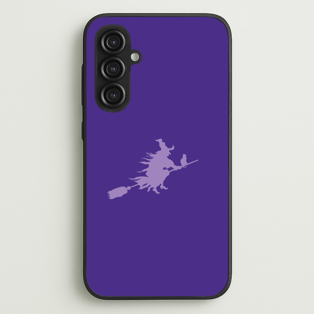 Witch And Cat - Halloween  - Halloween Phone Case for Galaxy S23FE