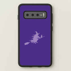 Witch And Cat - Halloween  - Halloween Phone Case for Galaxy S10