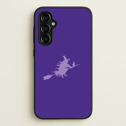 Witch And Cat - Halloween  - Halloween Phone Case for Galaxy A54
