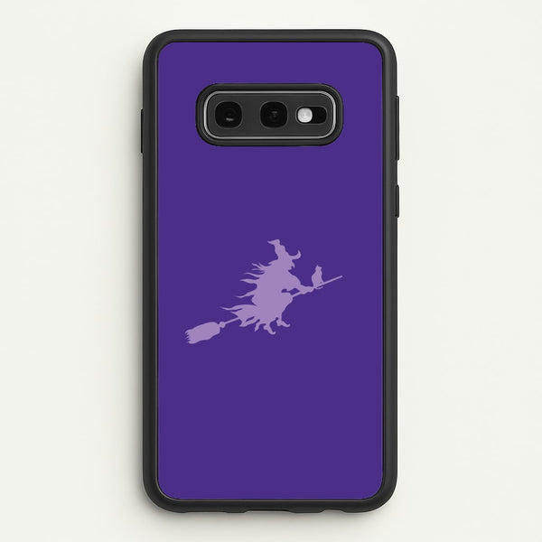 Witch And Cat - Halloween  - Halloween Phone Case for Galaxy S10e