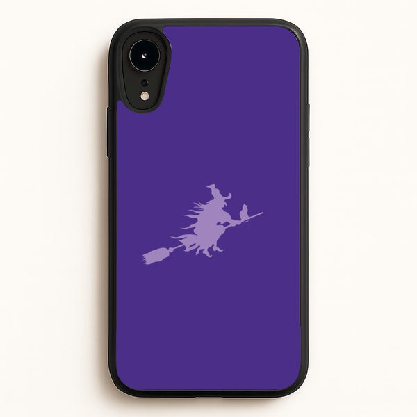 Witch And Cat - Halloween  - Halloween Phone Case for iPhone XR