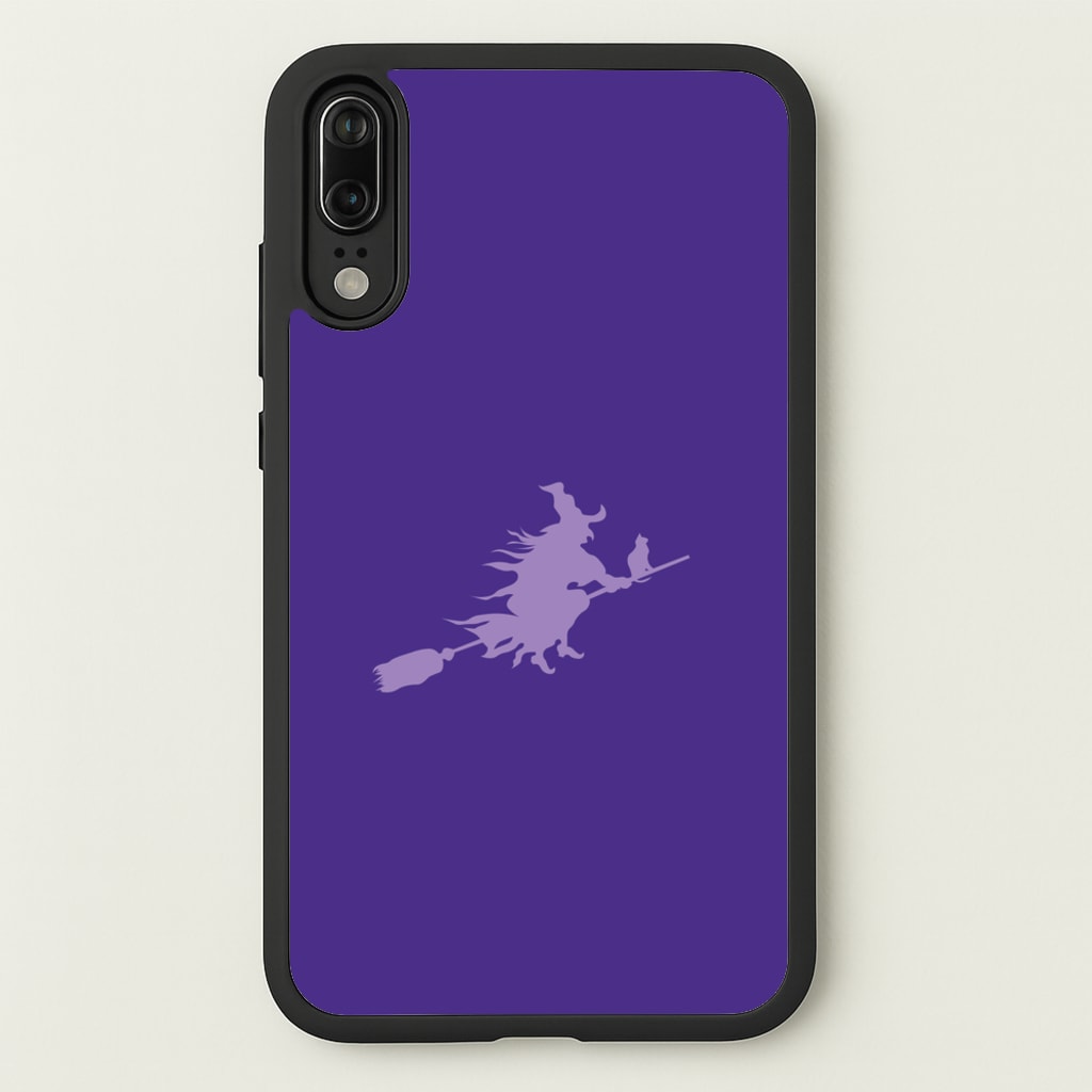 Witch And Cat - Halloween  - Halloween Phone Case for Huawei P20