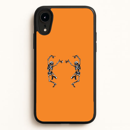 Dancing Skeletons - Halloween  - Halloween Phone Case for iPhone XR