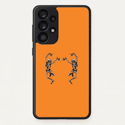 Dancing Skeletons - Halloween  - Halloween Phone Case for Galaxy A53