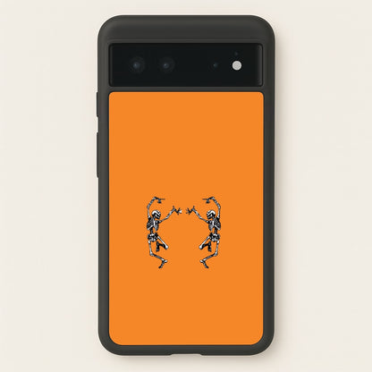 Dancing Skeletons - Halloween  - Halloween Phone Case for Google Pixel 6