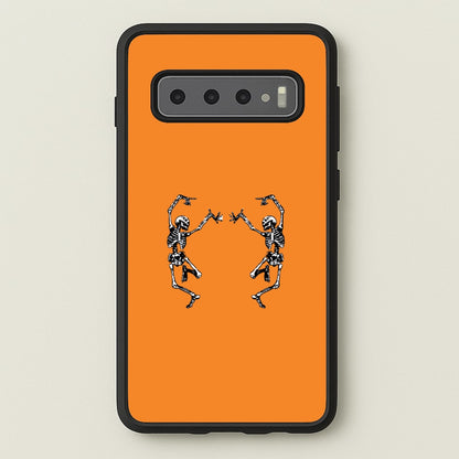 Dancing Skeletons - Halloween  - Halloween Phone Case for Galaxy S10 Plus