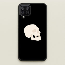 Skull Outline - Halloween  - Halloween Phone Case for Galaxy A12