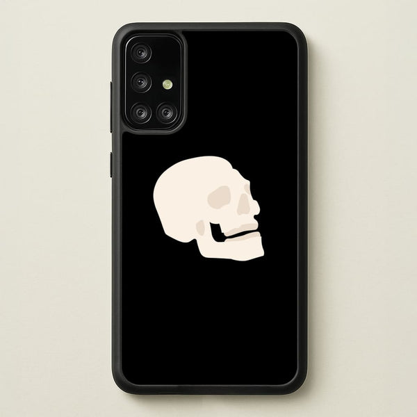 Skull Outline - Halloween  - Halloween Phone Case for Galaxy A71