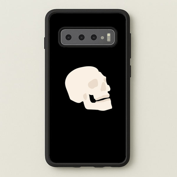 Skull Outline - Halloween  - Halloween Phone Case for Galaxy S10 Plus