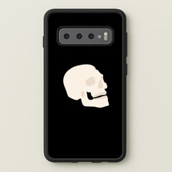 Skull Outline - Halloween  - Halloween Phone Case for Galaxy S10
