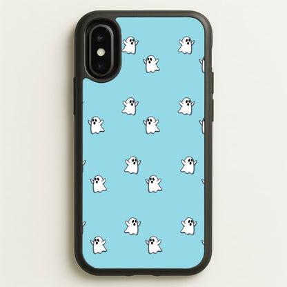Ghost Pattern - Halloween  - Halloween Phone Case for iPhone X / XS