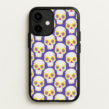 Skull Pattern - Halloween  - Halloween Phone Case for iPhone 12 Mini