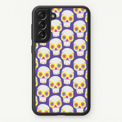 Skull Pattern - Halloween  - Halloween Phone Case for Galaxy S21FE