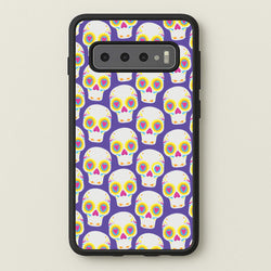 Skull Pattern - Halloween  - Halloween Phone Case for Galaxy S10 Plus