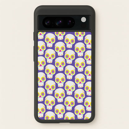 Skull Pattern - Halloween  - Halloween Phone Case for Google Pixel 8 Pro