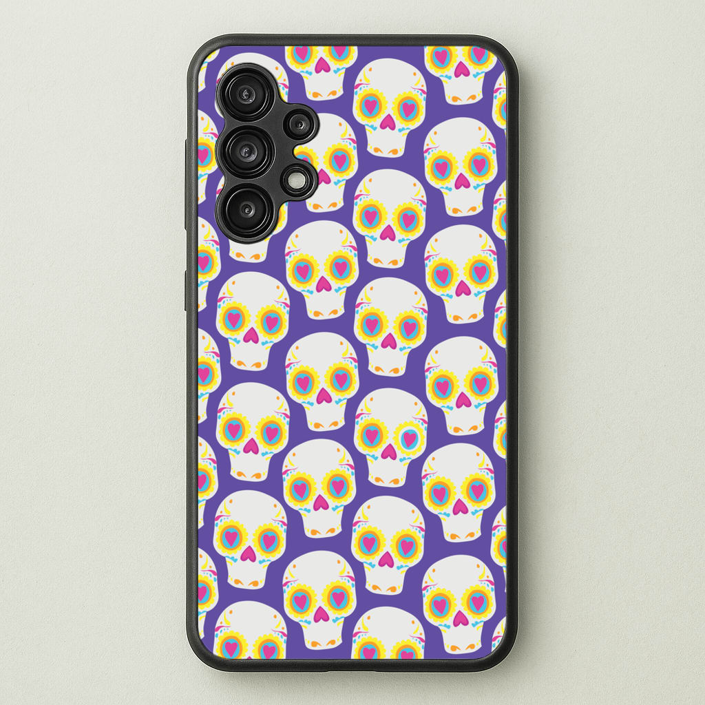 Skull Pattern - Halloween  - Halloween Phone Case for Galaxy A13