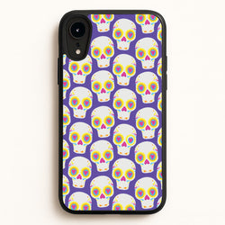 Skull Pattern - Halloween  - Halloween Phone Case for iPhone XR