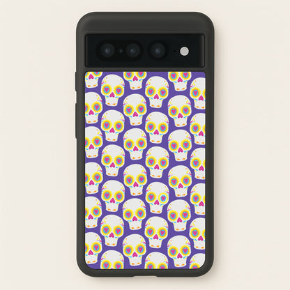 Skull Pattern - Halloween  - Halloween Phone Case for Google Pixel 7 Pro