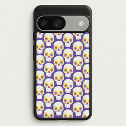 Skull Pattern - Halloween  - Halloween Phone Case for Google Pixel 9 / 9 Pro