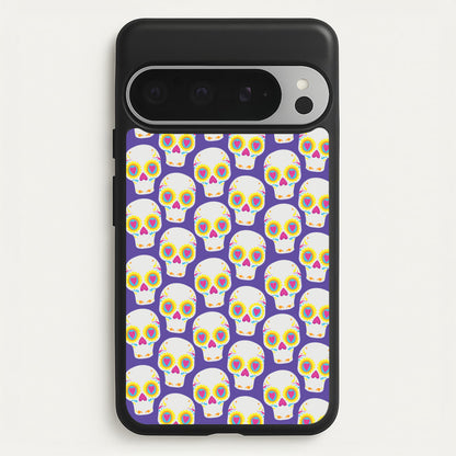 Skull Pattern - Halloween  - Halloween Phone Case for Google Pixel 9 Pro XL