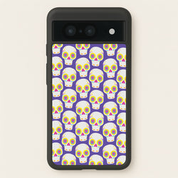 Skull Pattern - Halloween  - Halloween Phone Case for Google Pixel 8