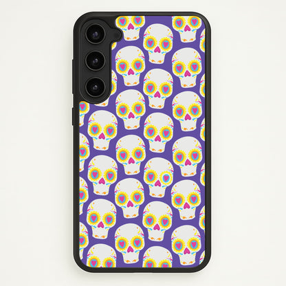 Skull Pattern - Halloween  - Halloween Phone Case for Galaxy S23 Plus