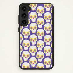 Skull Pattern - Halloween  - Halloween Phone Case for Galaxy S23
