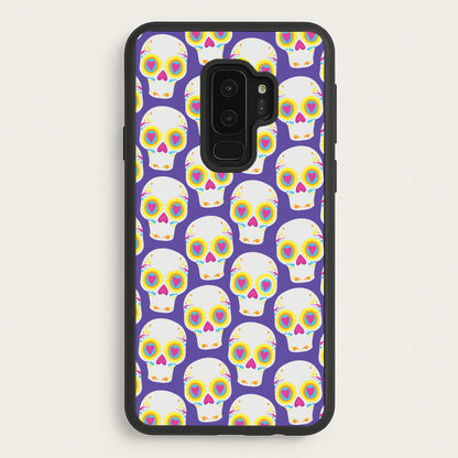 Skull Pattern - Halloween  - Halloween Phone Case for Galaxy S9 Plus