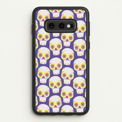 Skull Pattern - Halloween  - Halloween Phone Case for Galaxy S10e