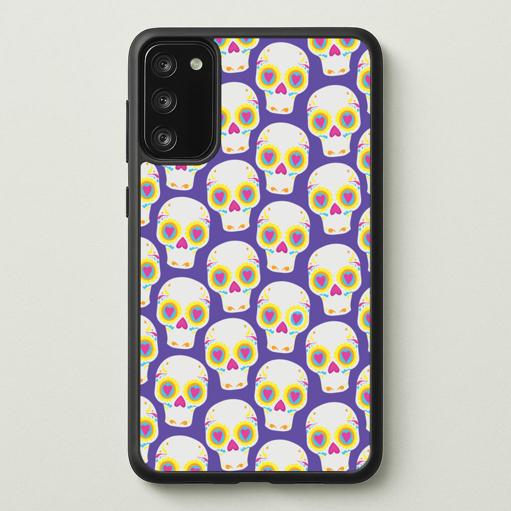 Skull Pattern - Halloween  - Halloween Phone Case for Galaxy S20
