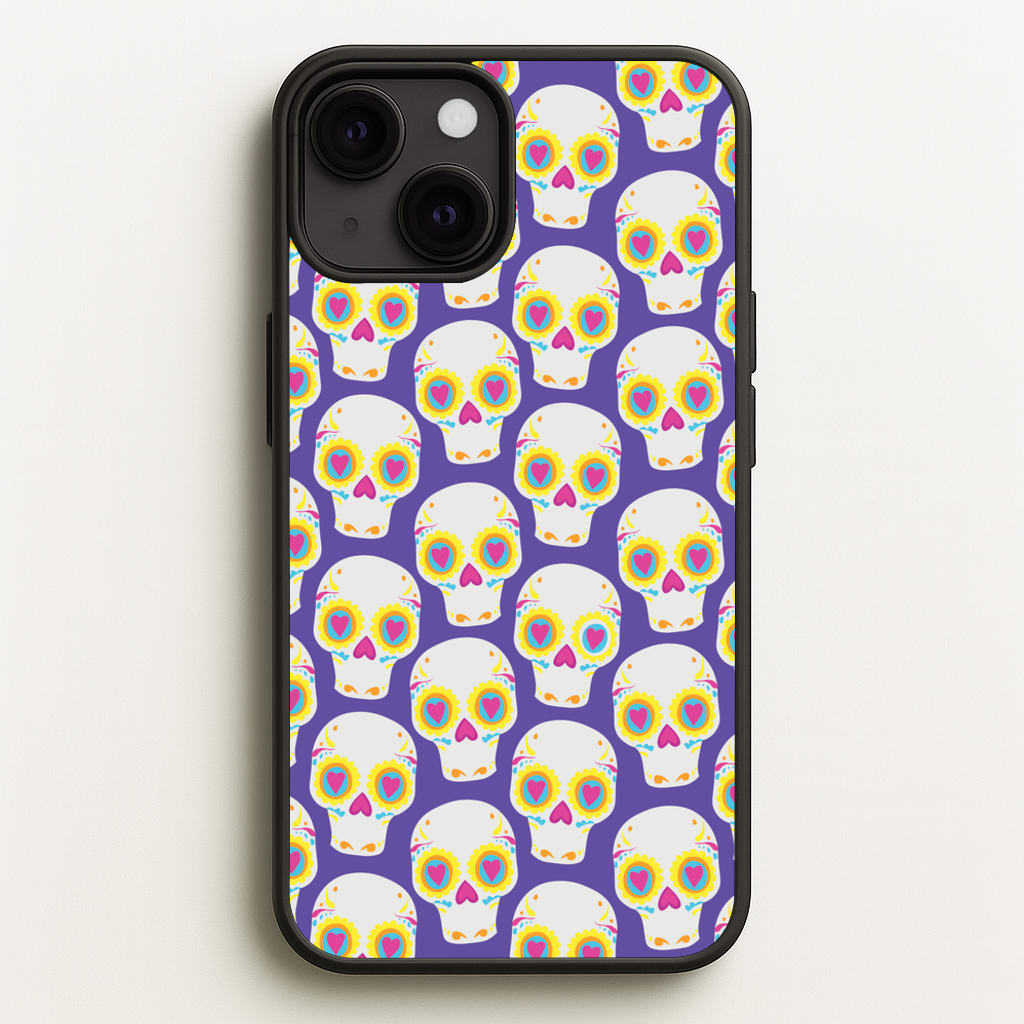Skull Pattern - Halloween  - Halloween Phone Case for iPhone 13 Mini