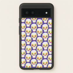 Skull Pattern - Halloween  - Halloween Phone Case for Google Pixel 7a